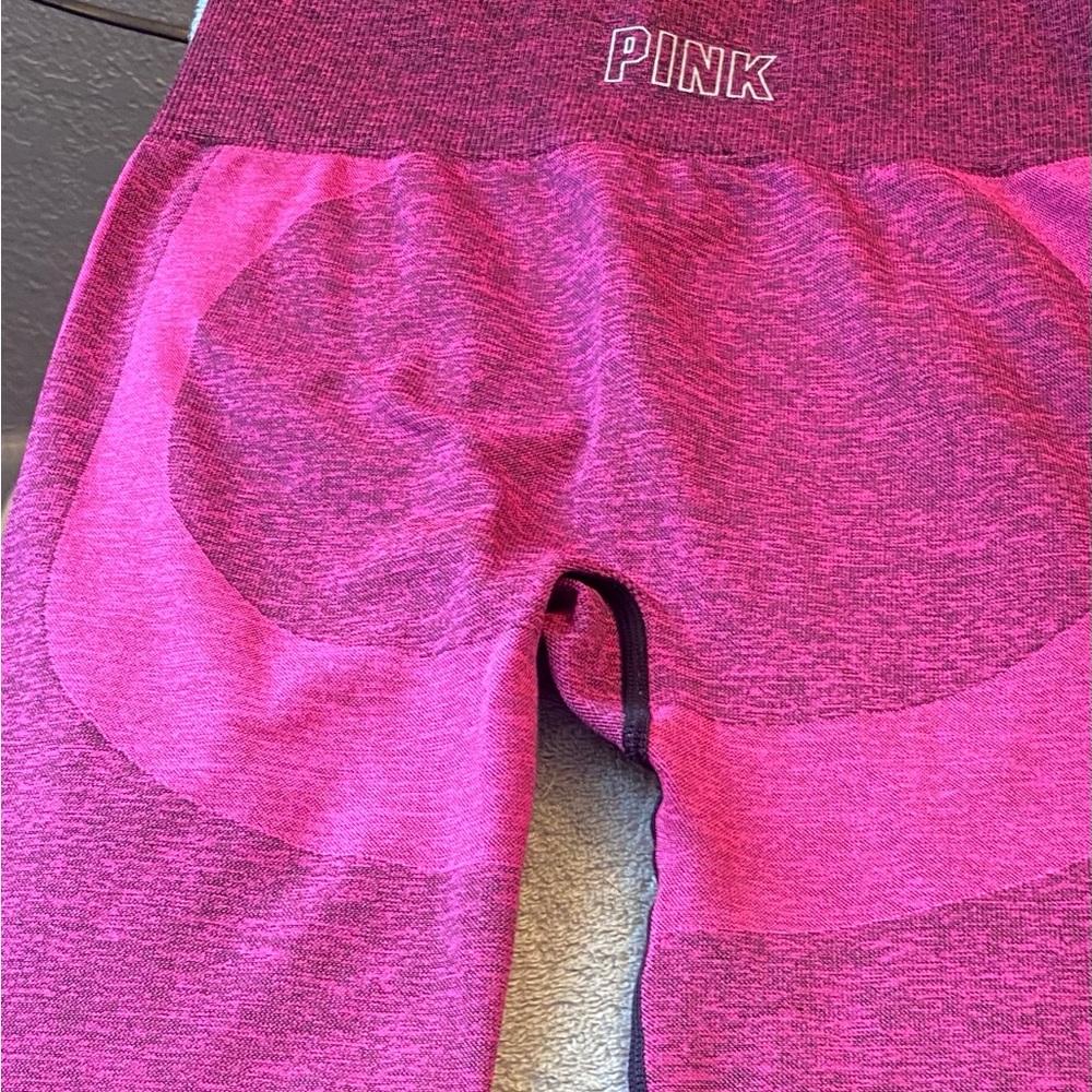 Pink Victoria secret seamless yoga leggings